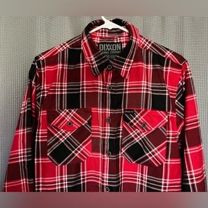 Dixxon x Snap-On Tools Limited Edition Flannel Shirt Men's Med Red Black Plaid